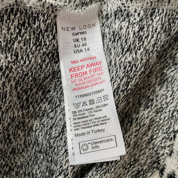 NEW LOOK CURVE LEOPARD PRINT SWEATER WITH NEON ACCENTS SIZE 14 - Picture 6 of 6